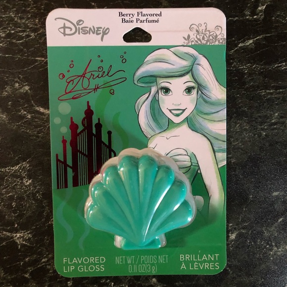 Set of 3 Disney Little Mermaid Ariel 0.11 oz Berry Flavored Lip Gloss - Picture 2 of 10